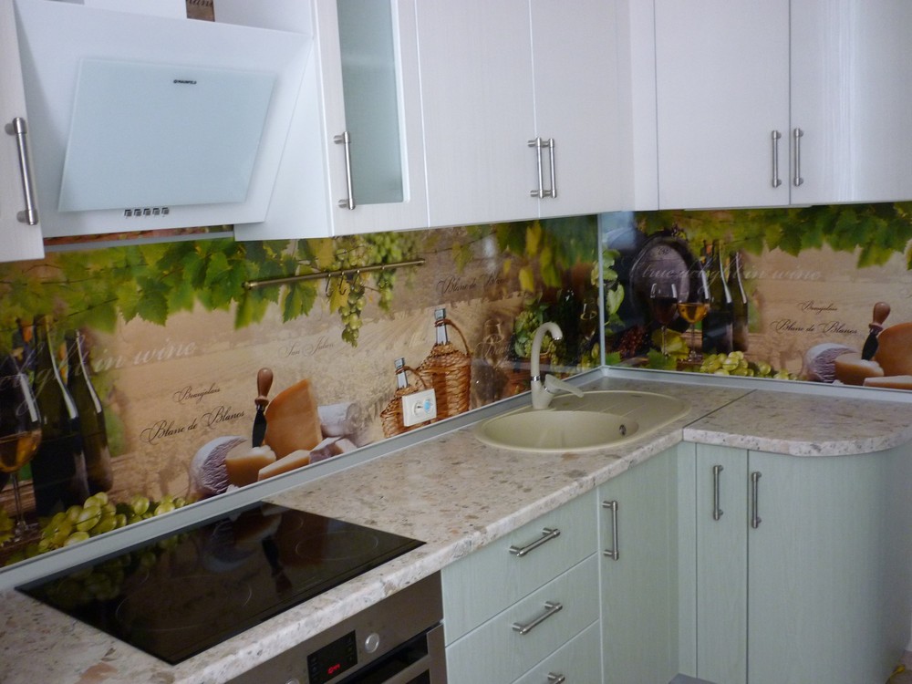 Белый кухонный гарнитур-Кухня МДФ в ПВХ «Модель 216»-фото3