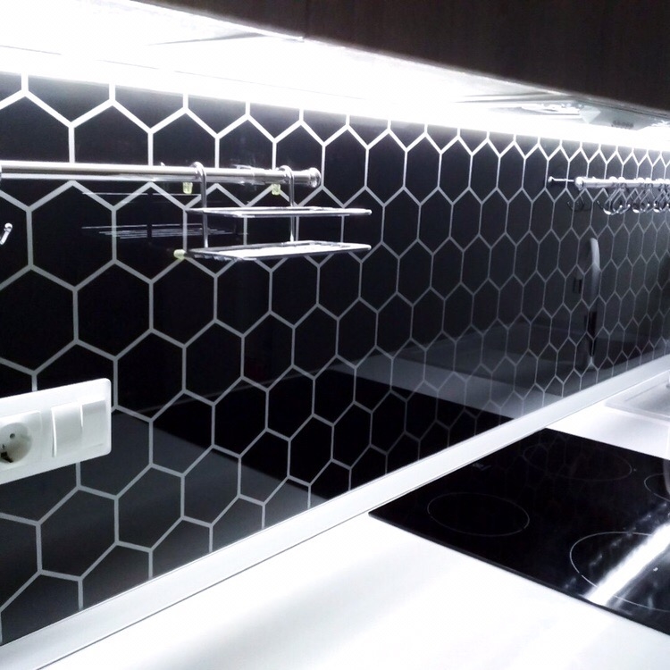 Белый кухонный гарнитур-Кухня МДФ в эмали «Модель 421»-фото6