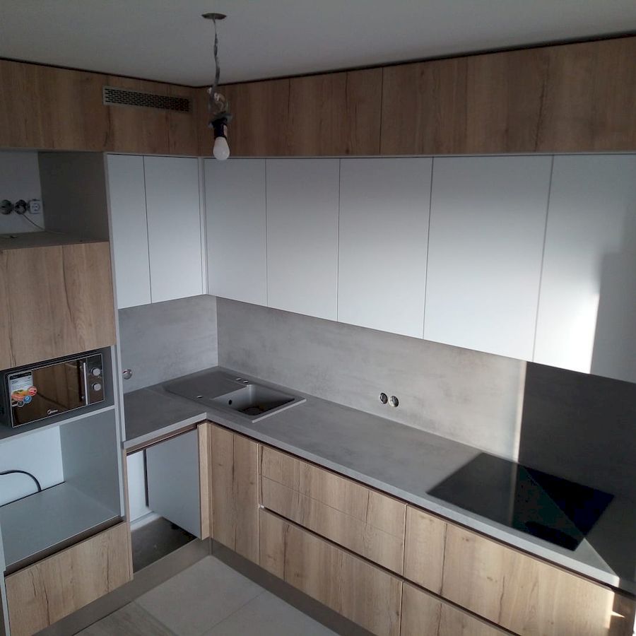 Белый кухонный гарнитур-Кухня из ЛДСП «Модель 651»-фото1