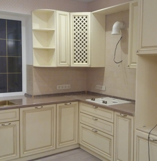 Белый кухонный гарнитур-Кухня МДФ в ПВХ «Модель 69»-фото9