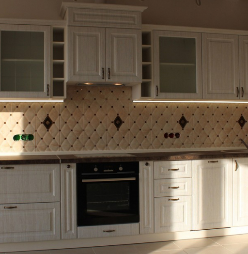 Белый кухонный гарнитур-Кухня МДФ в ПВХ «Модель 292»-фото7